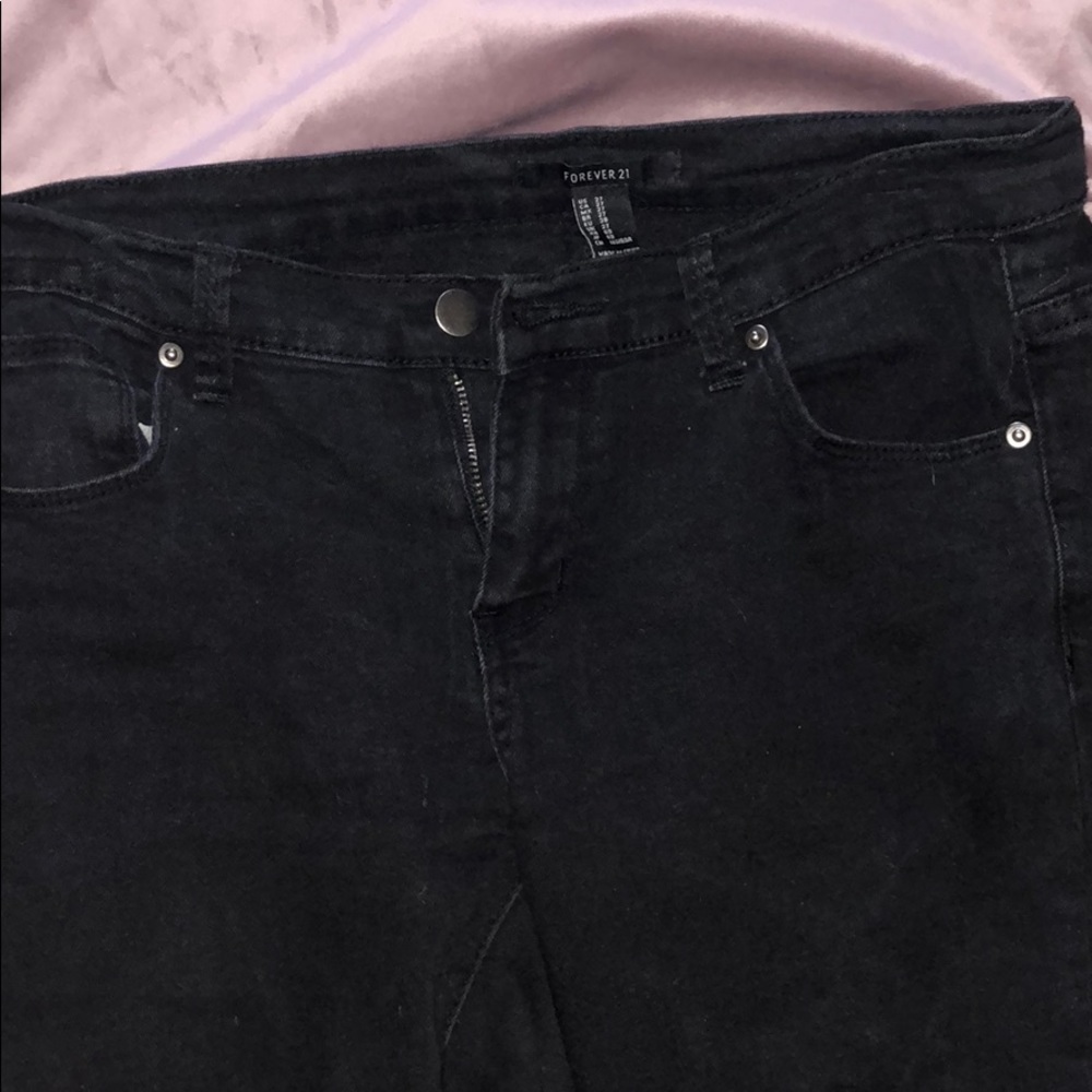 Black Ripped Knee Jean - Picture 2 of 3